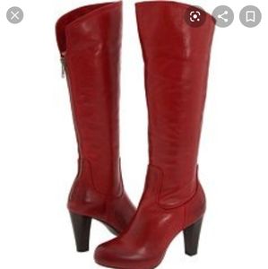 ISO- Frye Miranda back zip boots, red size 7